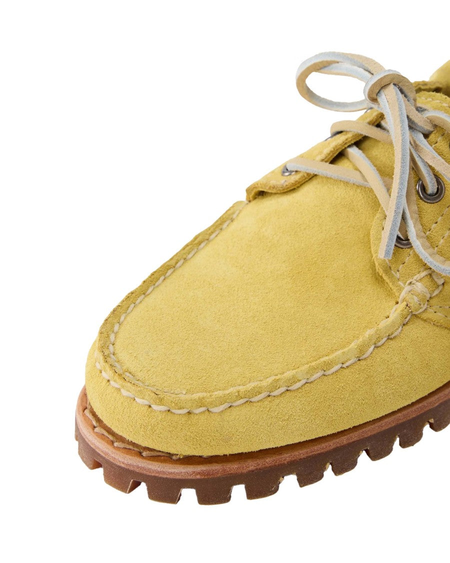 Timberland Medium Yellow Suede Boat Shoe