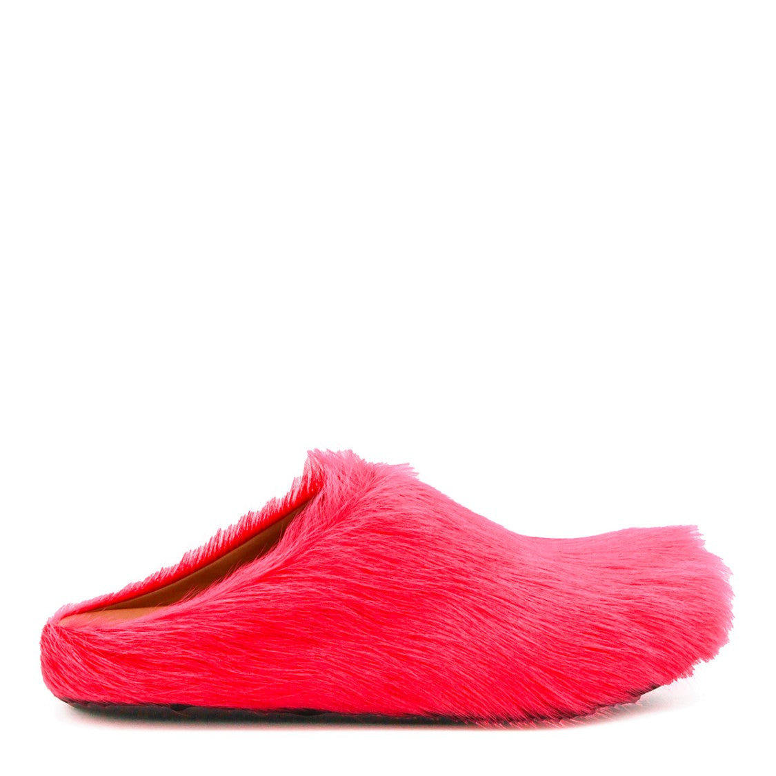 Marni Fuchsia Ponyskin Slip-On Flats