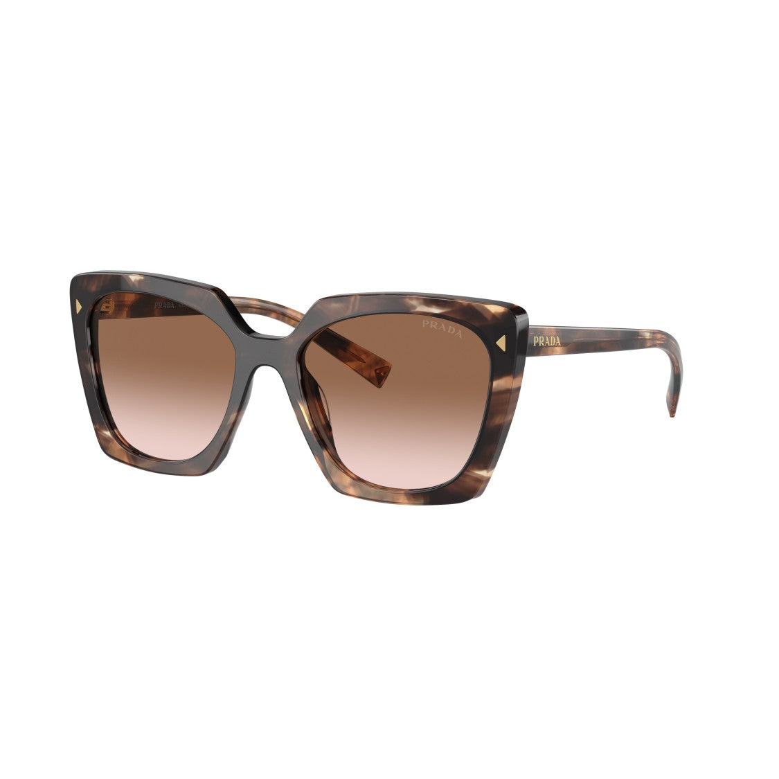 Prada 0Pr 23Zs Oversized Square Frame Tortoiseshell Sunglasses