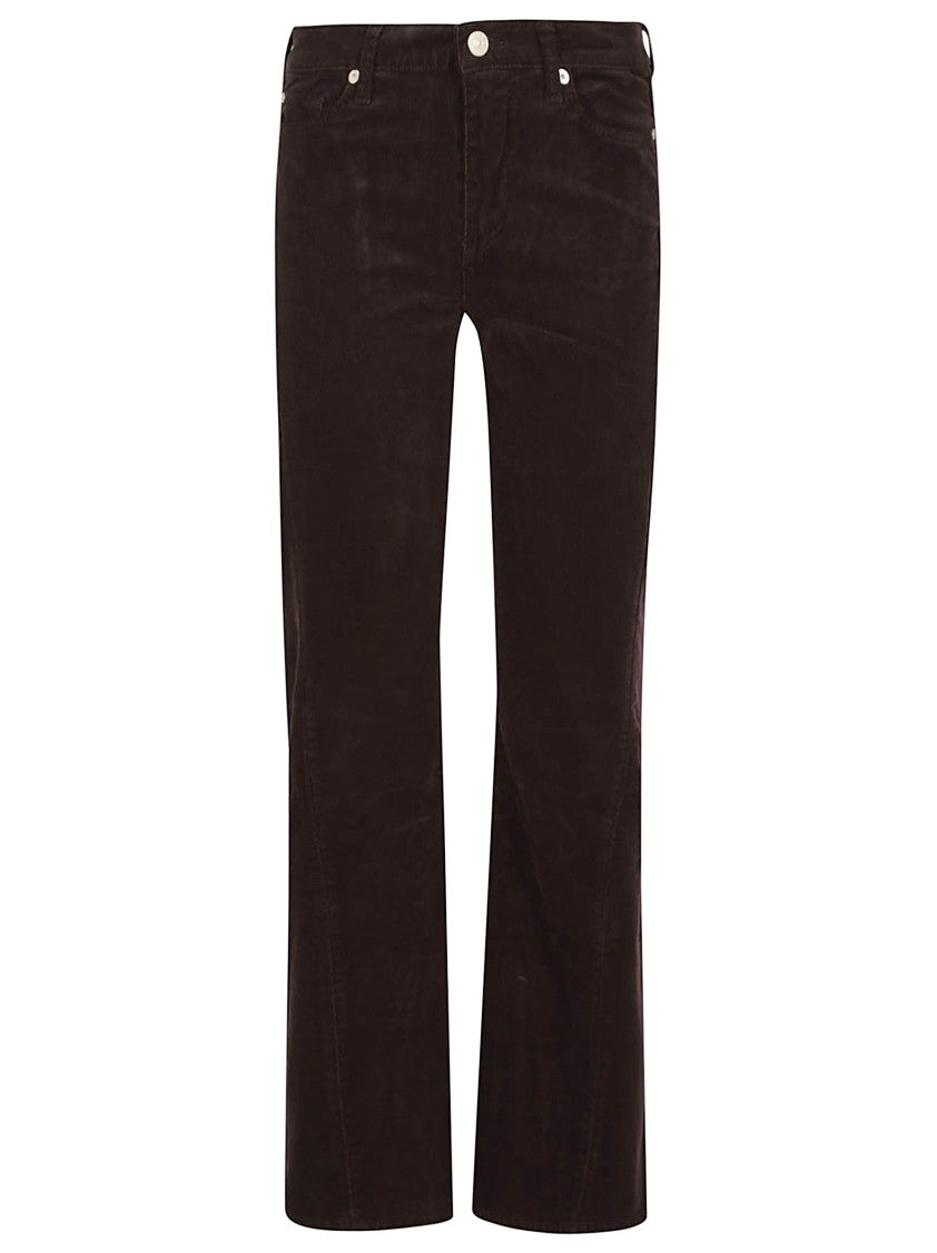 7 For All Mankind Flared Mid-Rise Jeans With Fitted Silhouette