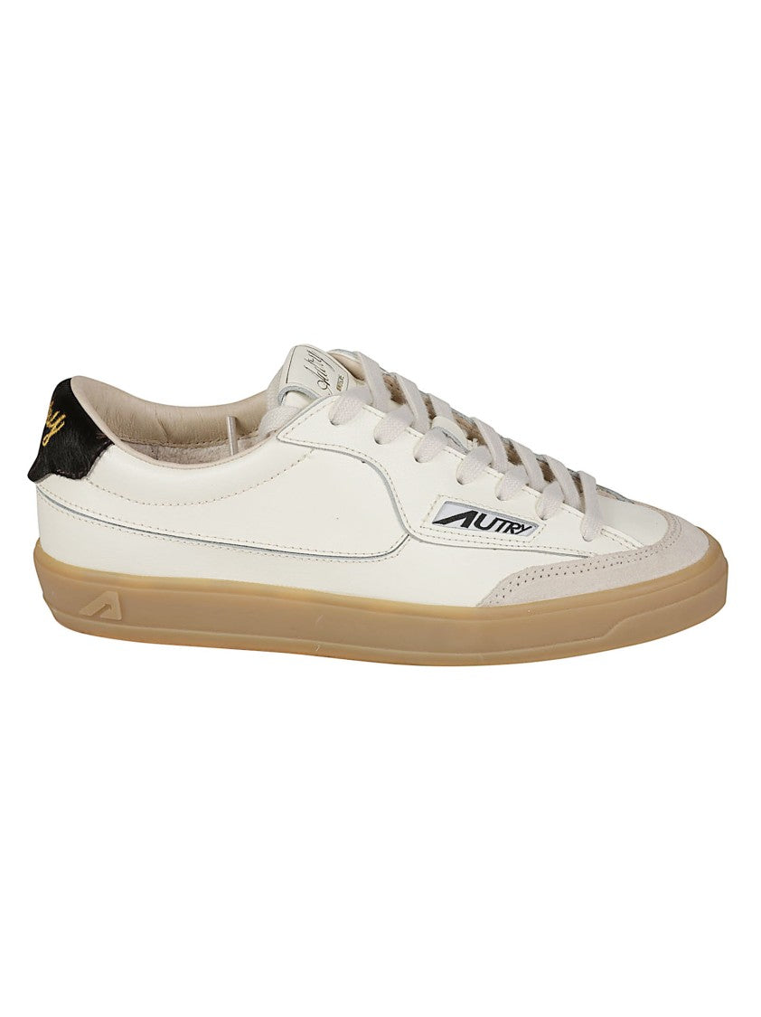 Autry Windscape Low White Leather Suede Sneakers