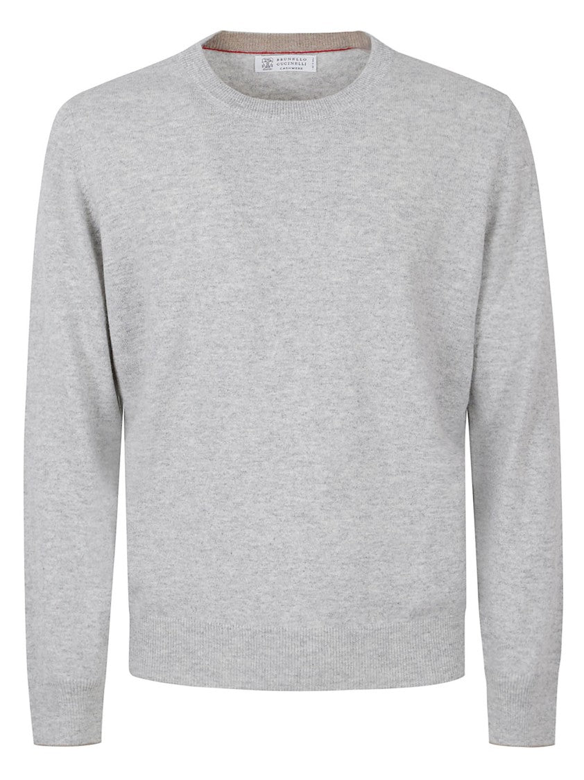 Brunello Cucinelli Fine-Knit Cashmere Sweater With Minimalist Design