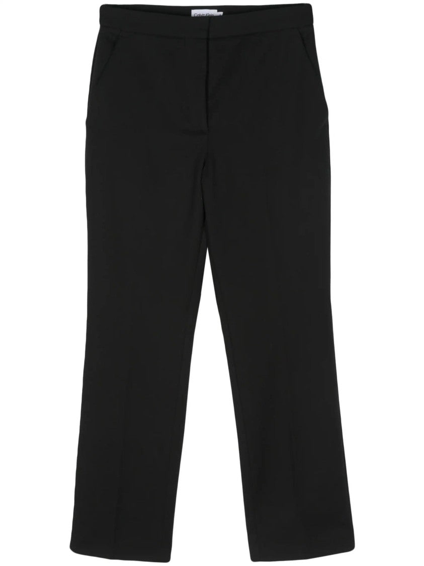 Calvin Klein Straight-Leg Trousers With Clean Finish