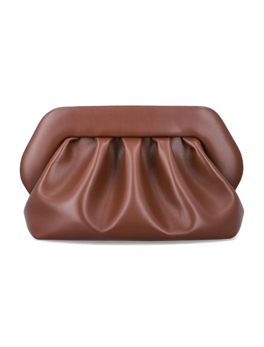 Themoirè Sculptural Vegan Fabric Clutch With Magnetic Closure
