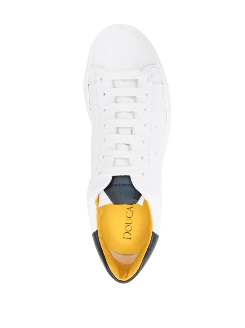 Doucal's Leather Flatform Sneakers