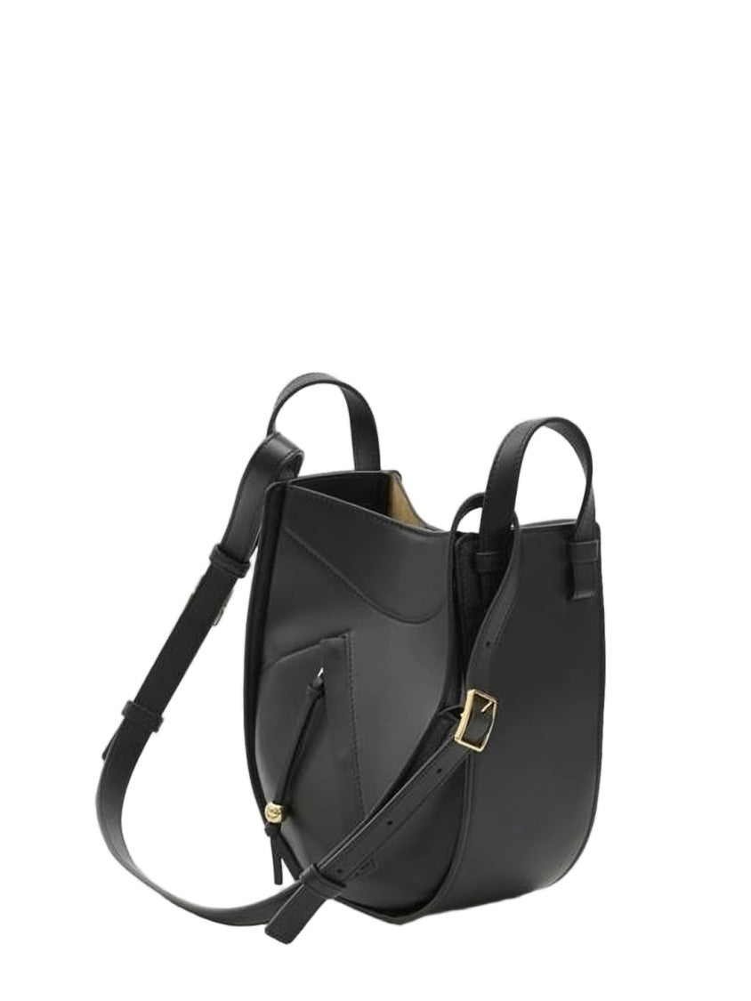Loewe Structured Black Calf Leather Crossbody Bag