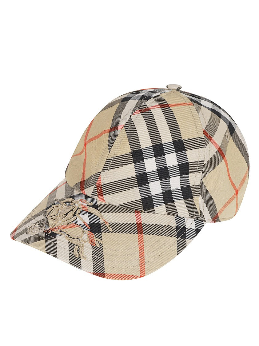 Burberry Check Pattern Baseball Cap