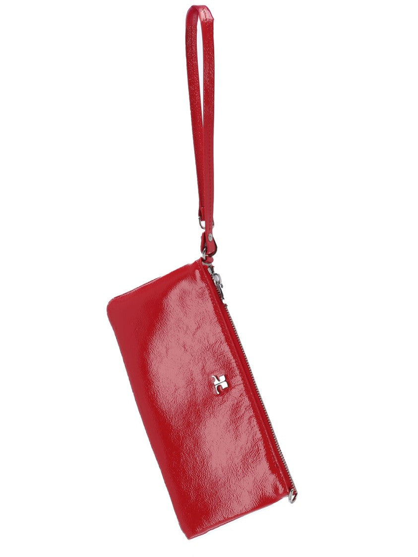 Courrèges Structured Red Bag With Minimalistic Design