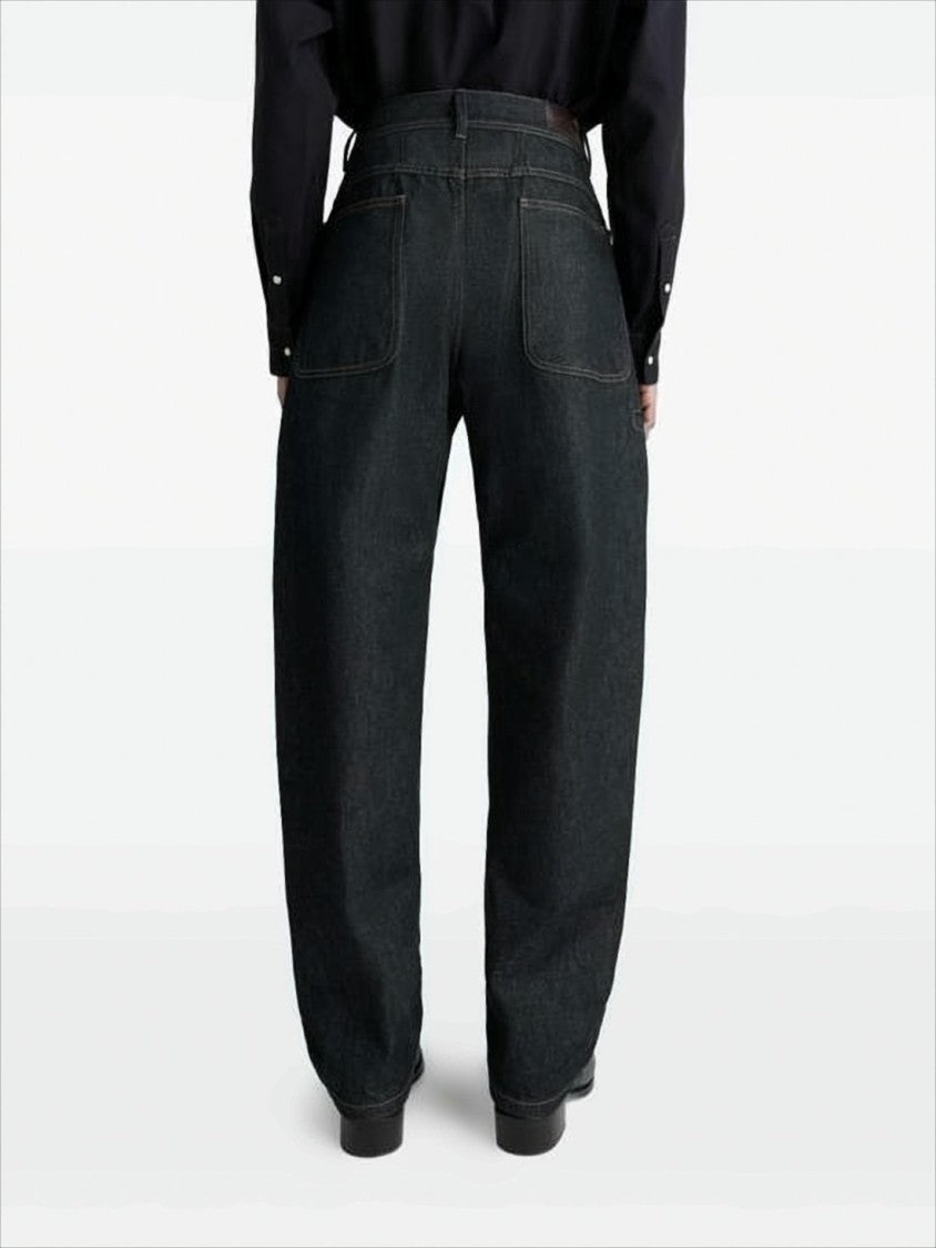 Lemaire Relaxed Wide-Leg Denim Pants