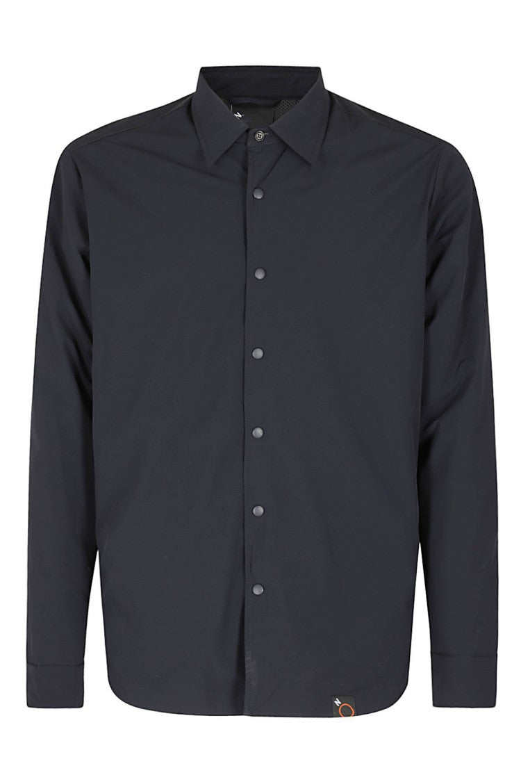 Aspesi Nylon Shirt With Classic Collar And Functional Pockets