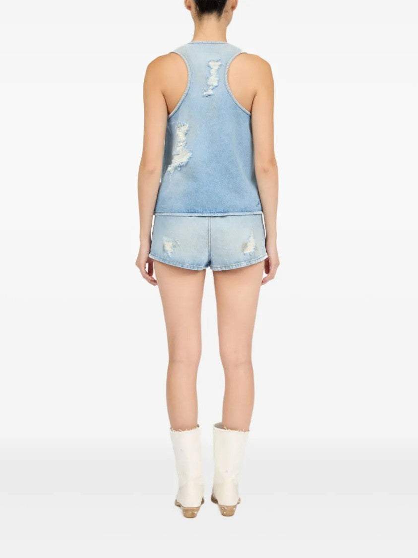 Mm6 By Maison Margiela Distressed Effect Waistcoat