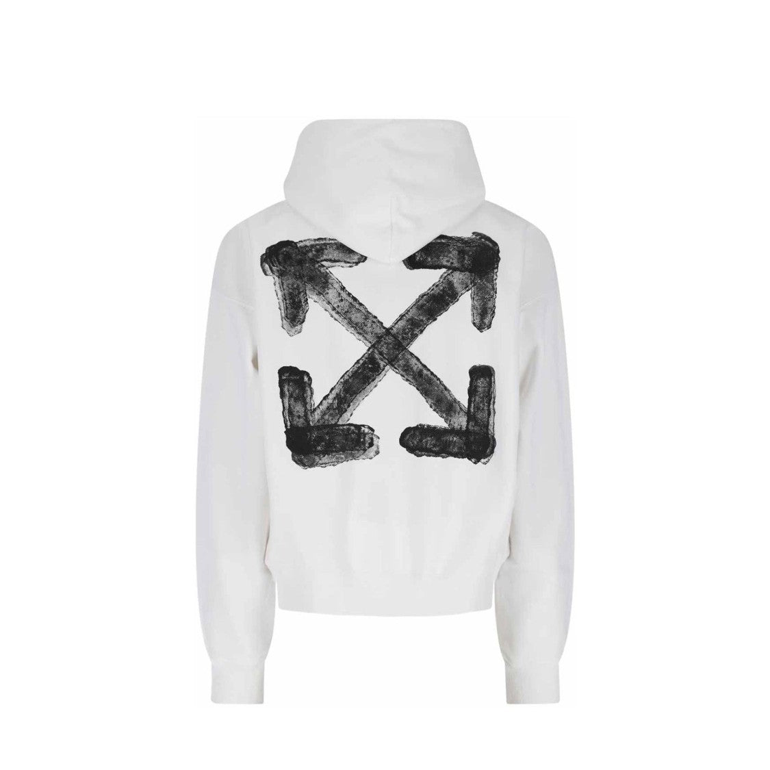 Off-White Artistic Arrow Design Hooded Sweatshirt