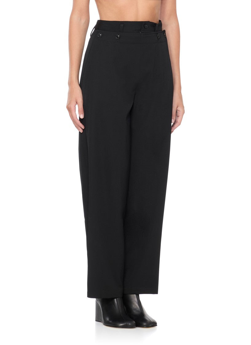 Y's Tailored High-Waist Wool Pants