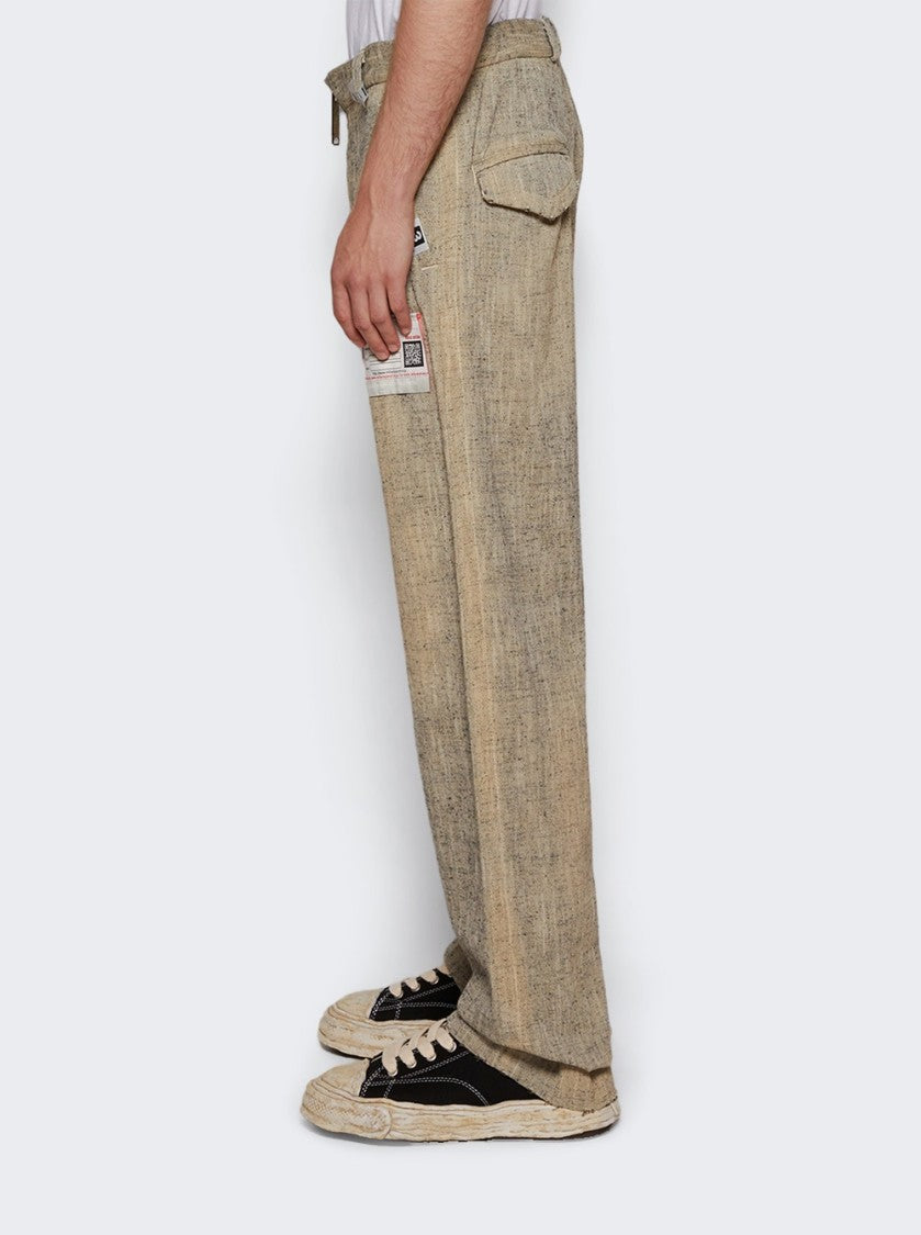 Maison Mihara Yasuhiro Amateur Sewn Slub Trousers
