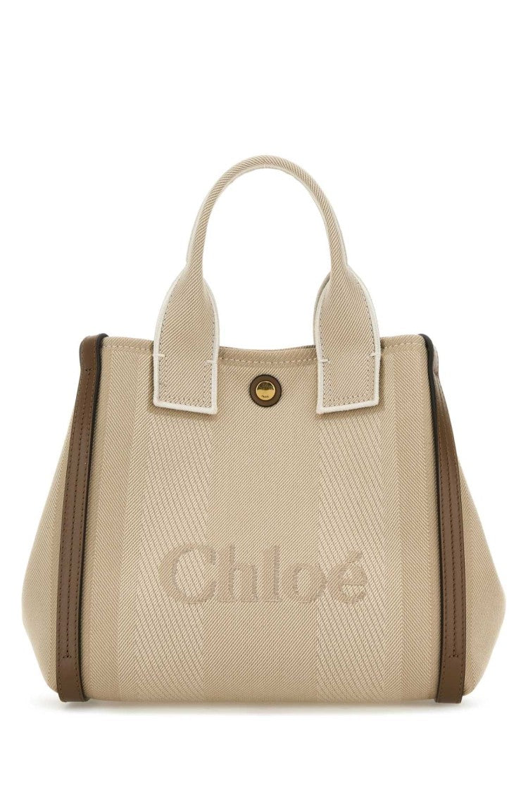 Chloé Multicolor Canvas Small Carry Shopping Bag