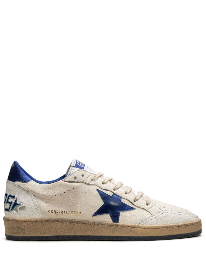 Golden Goose Low-Top Sneakers With Cream Silk