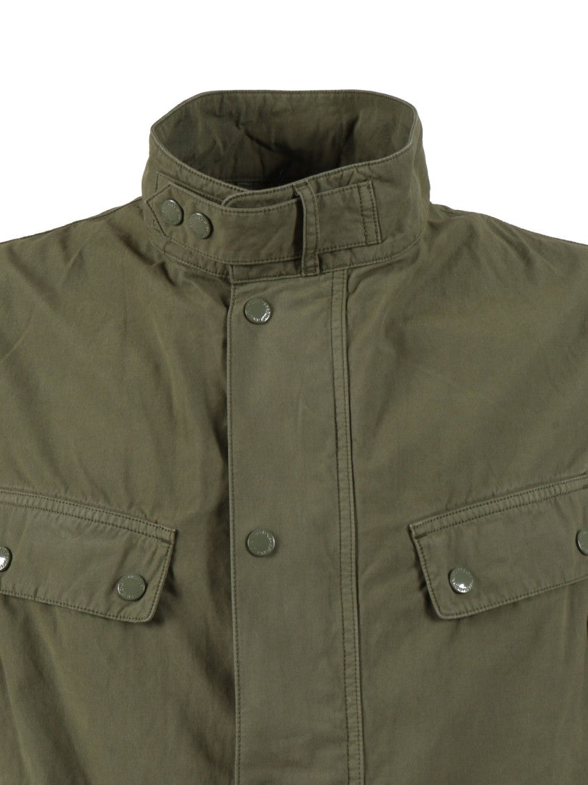 Barbour Garment Dyed Olive Utility Casual Jacket