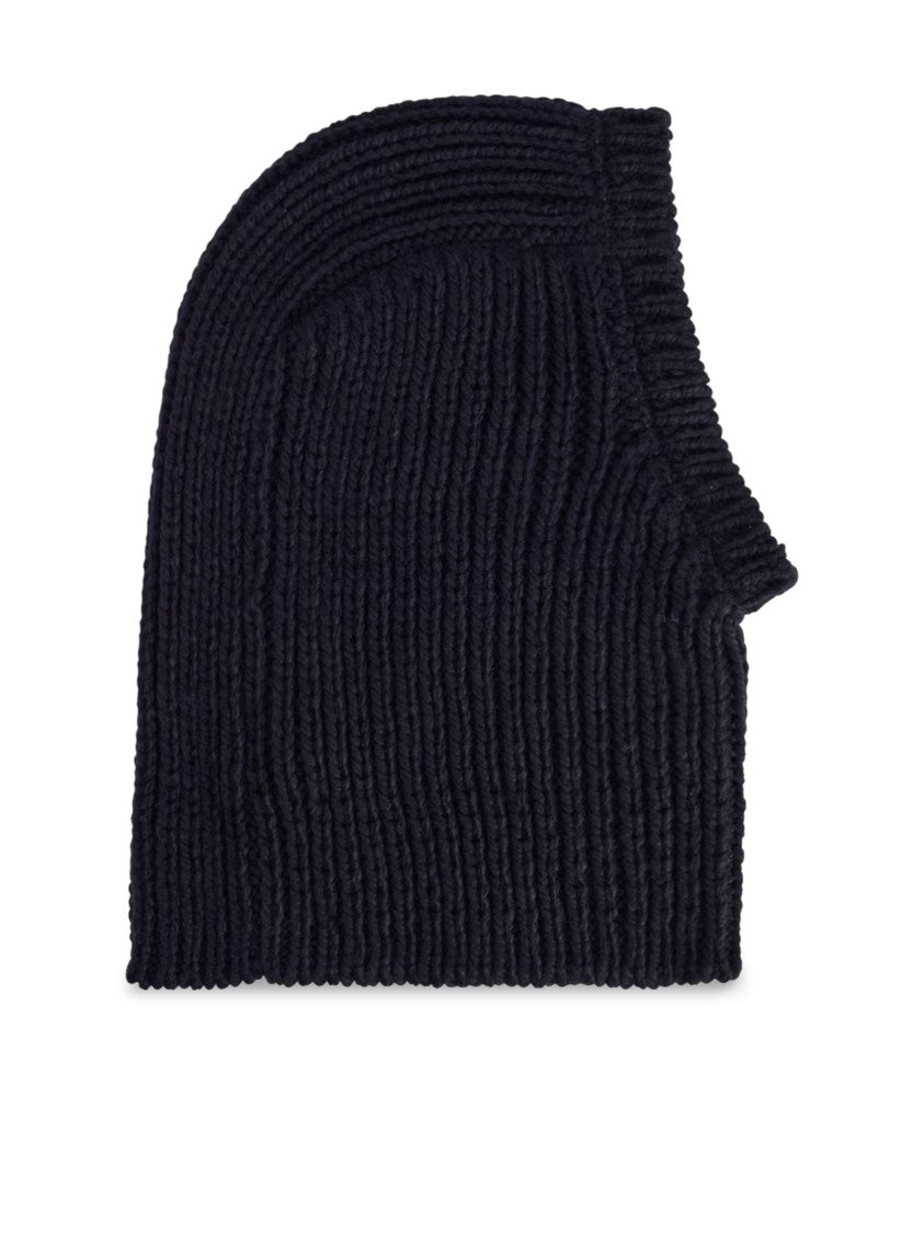 Y-3 Ribbed Knit Balaclava-Style Hat With Embroidered Logo