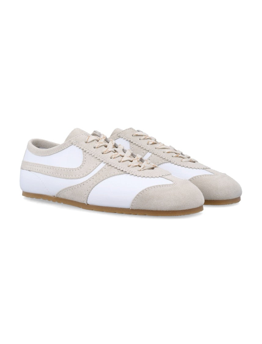 Dries Van Noten Leather Sneakers With Retro 1970S Marathon Inspiration