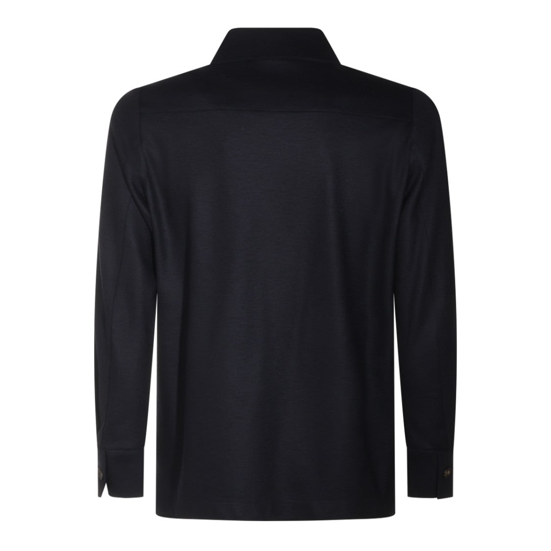 Eleventy Structured Black Jacket With Minimalist Design And Buttoned Cuffs