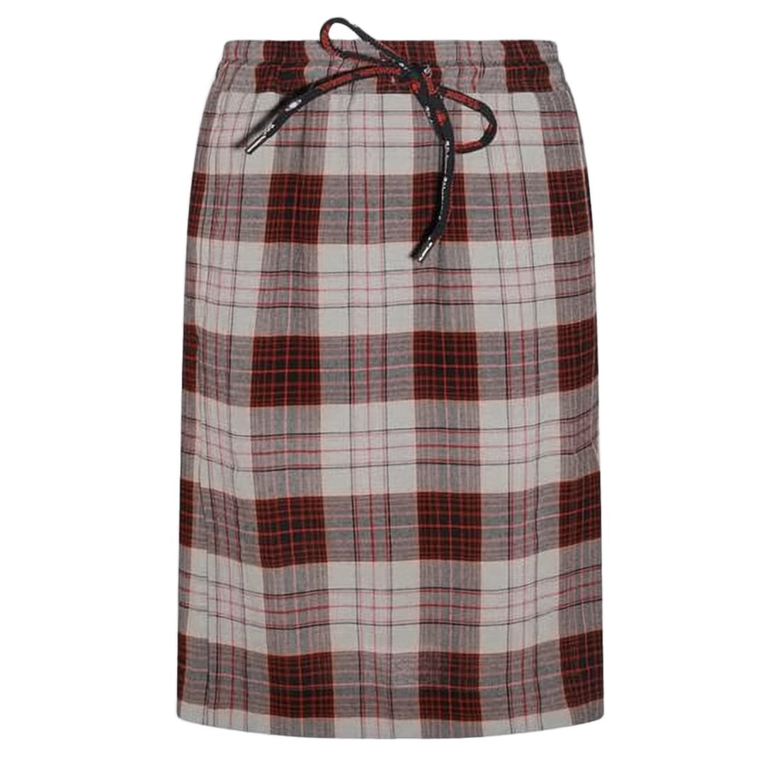 Vivienne Westwood Plaid Midi Skirt With Pleated Detailing