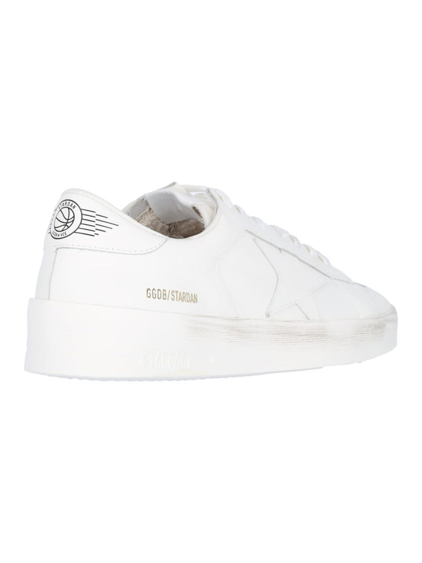 Golden Goose White Calf Leather  Low-Top Sneakers
