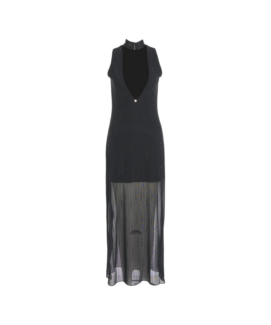 Liu Jo Tulle Dress With Rhinestones