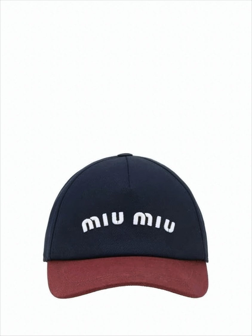Miu Miu Structured Baseball Cap With Contrasting Brim