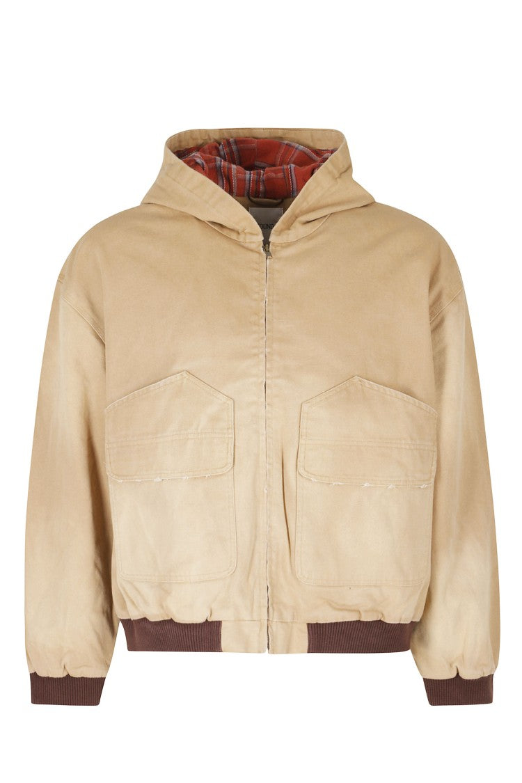 Found Sand Faded Canvas Work Hoodie