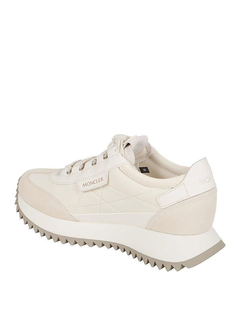 Moncler Low-Top Nubuck And Suede Sneakers With Bold Monogram
