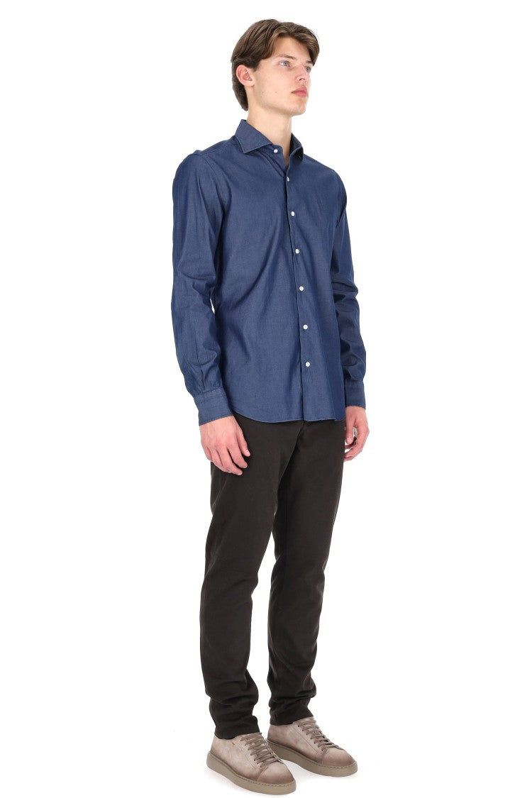 Barba Dandylife Line Tailored Denim Shirt