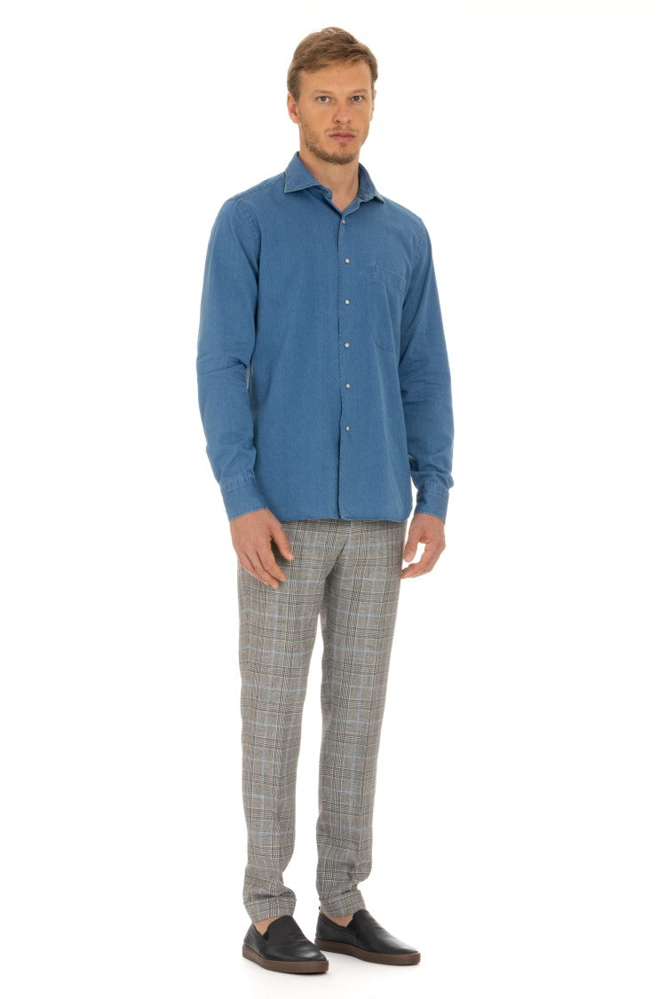 Borriello Denim Shirt With Press-Stud Buttons