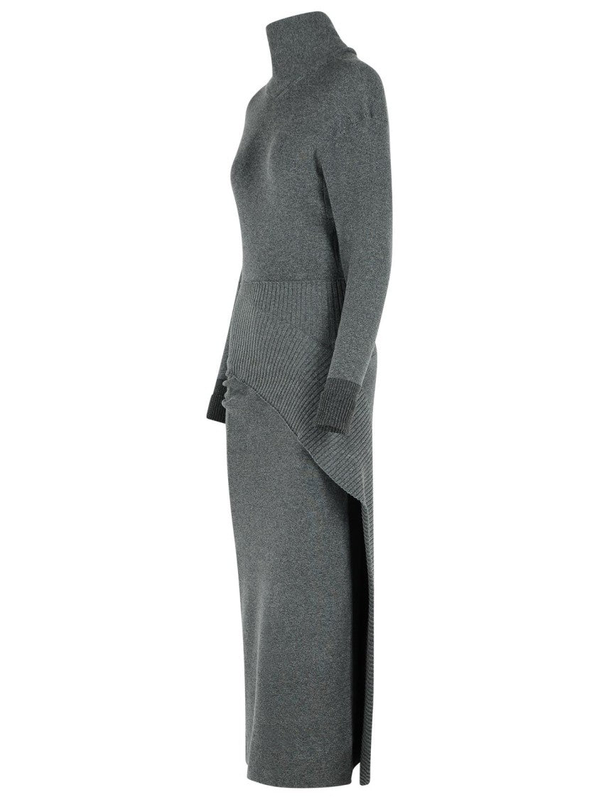 Lanvin Grey Wool Blend Dress