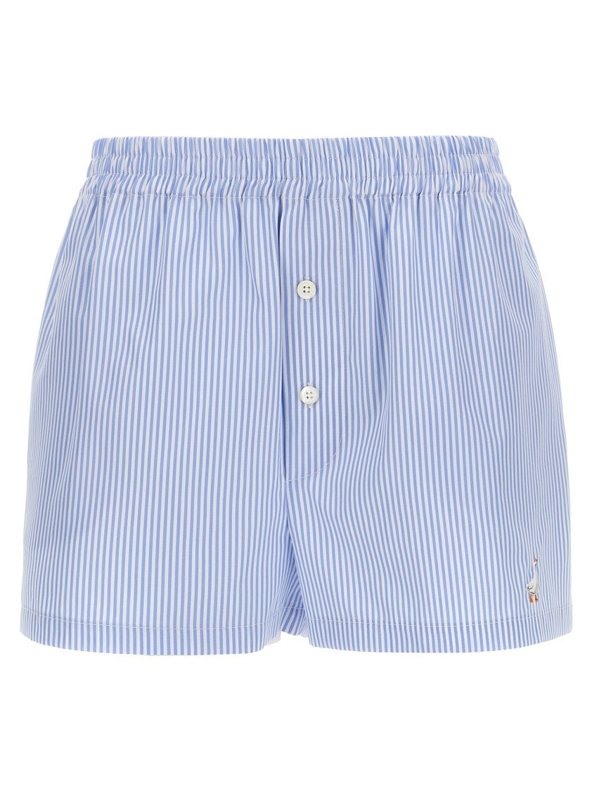 Moschino Striped Cotton Poplin Boxer Shorts