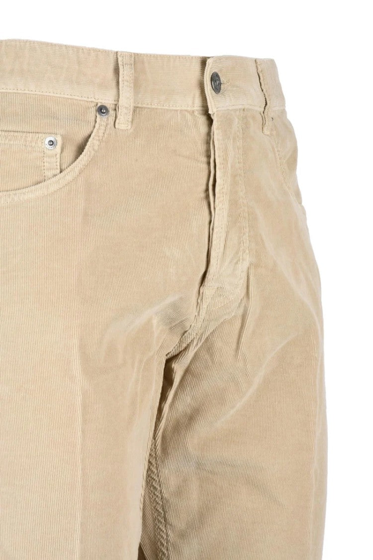 Dondup Icon Velvet Trousers - Beige