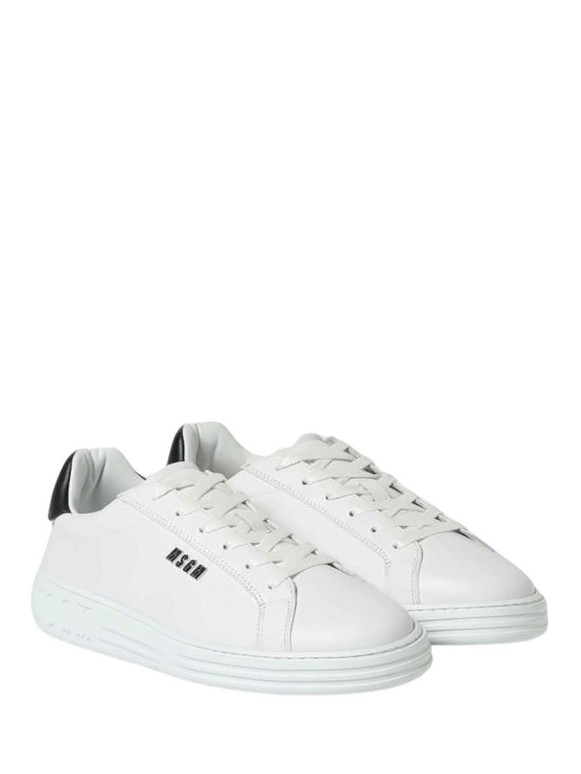 Msgm Low-Top Sneakers With Contrasting Heel Tab