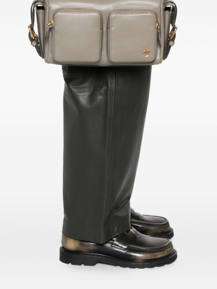 Pinko Shoulder Bag In Calfskin Leather