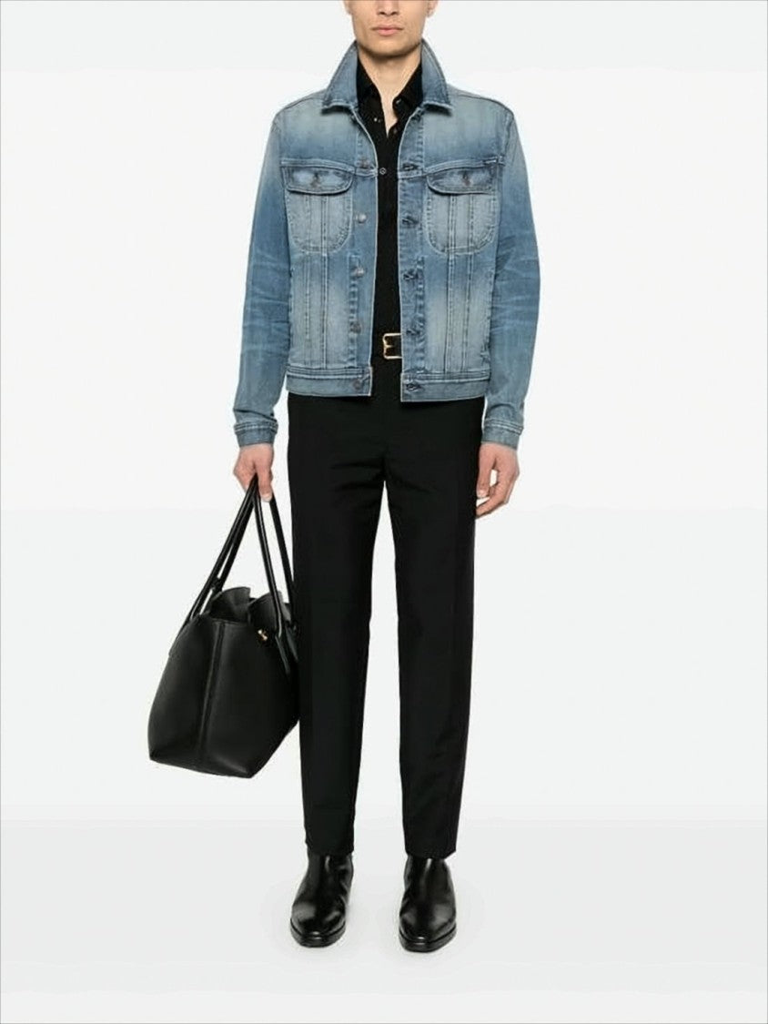 Tom Ford Medium Blue Wash Denim Jacket