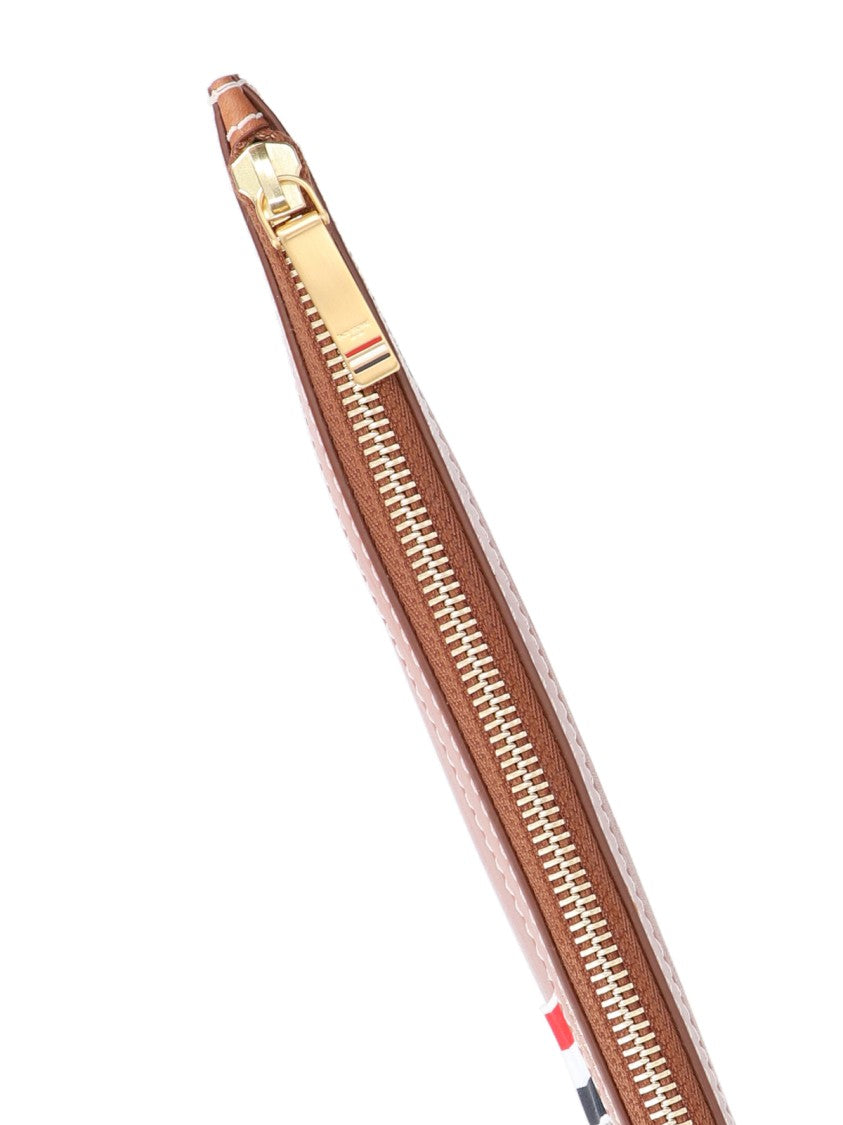 Thom Browne Tricolor Document Holder – Brown