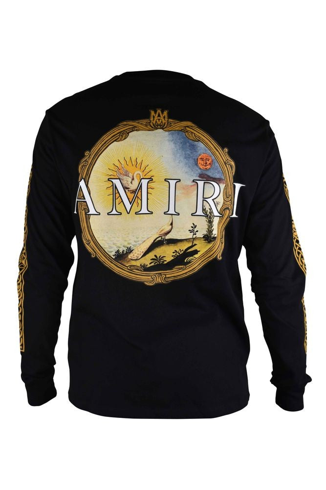 Amiri Graphic Print Long-Sleeve Cotton T-Shirt