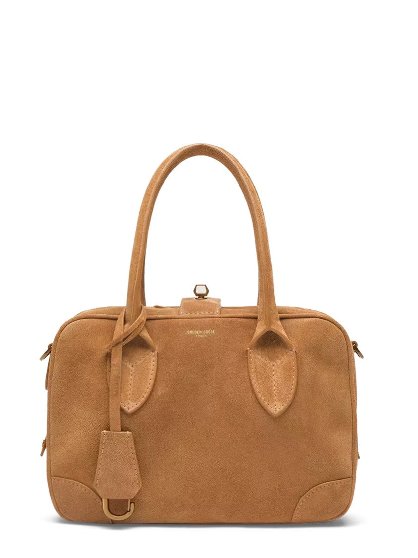 Golden Goose Rectangular Suede Bag With Nappa Leather Braiding