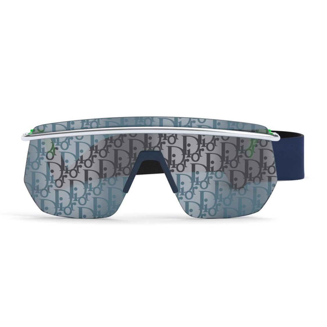 Dior Silver Dior Motion M1i Geometric Sunglasses