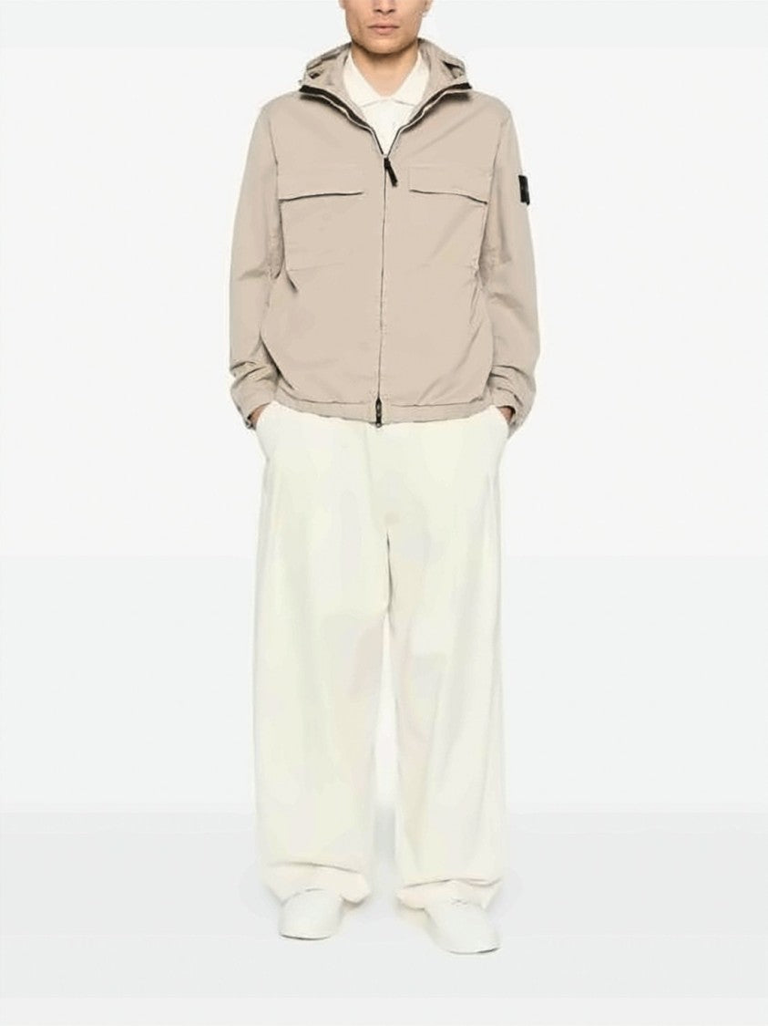 Stone Island Lightweight Casual Jacket With Front Zipper