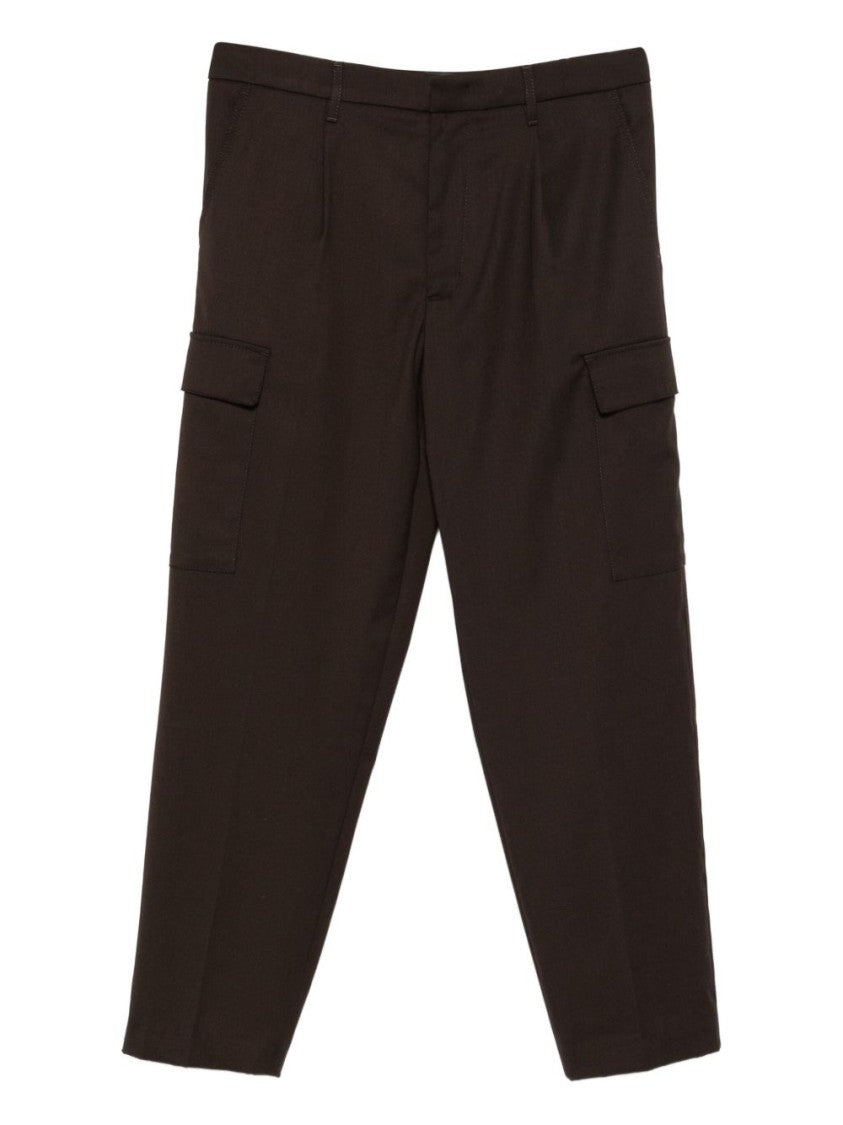 Dondup Straight Leg Cargo Pants With Pleated Front