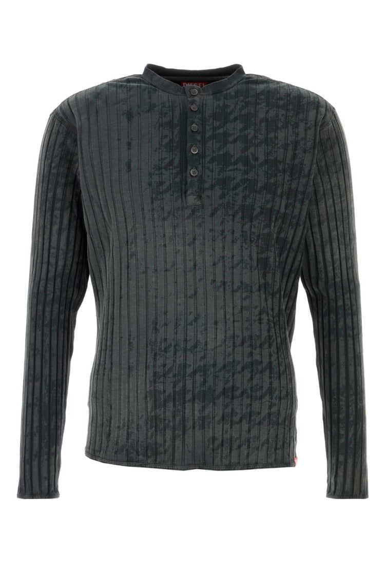 Diesel Ribbed Black Sweater