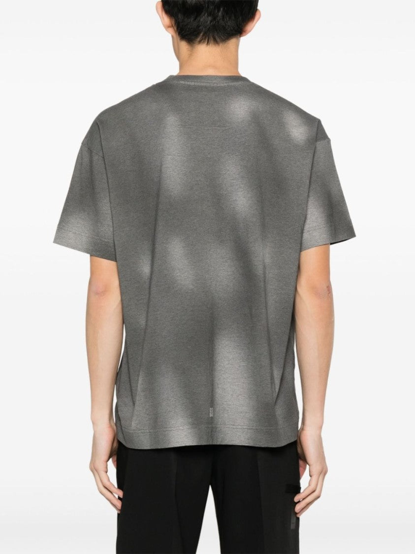 Givenchy Faded Black And Multicolor Cotton Jersey T-Shirt