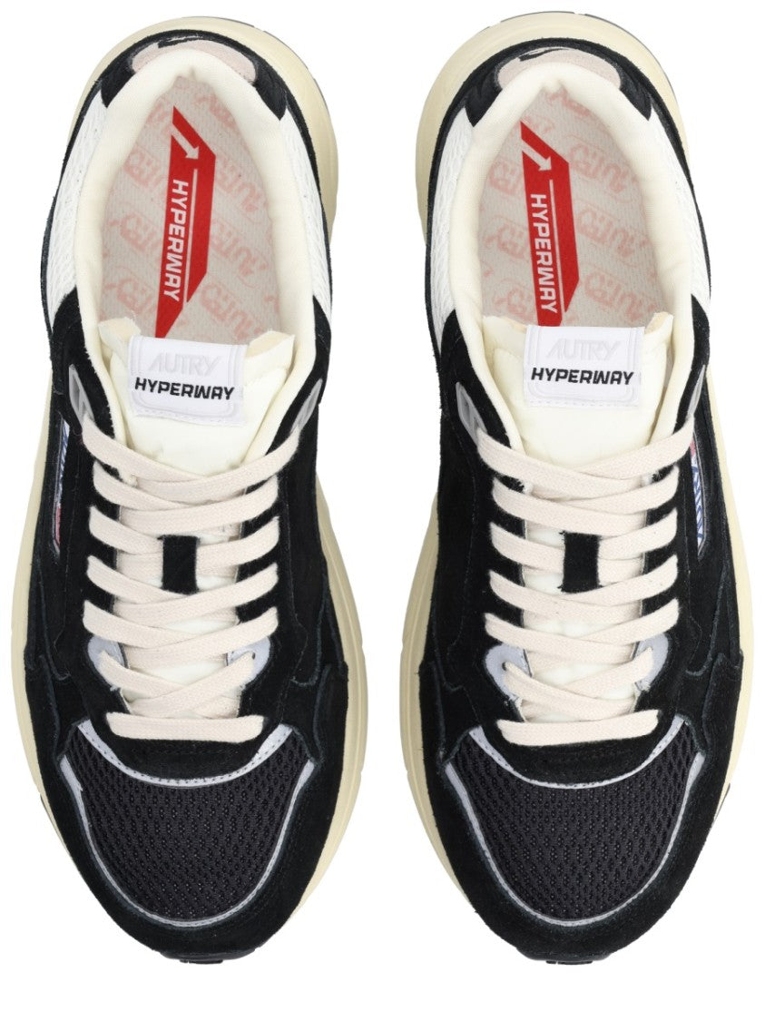 Autry Hyperway Suede Metallic Accents Sneakers
