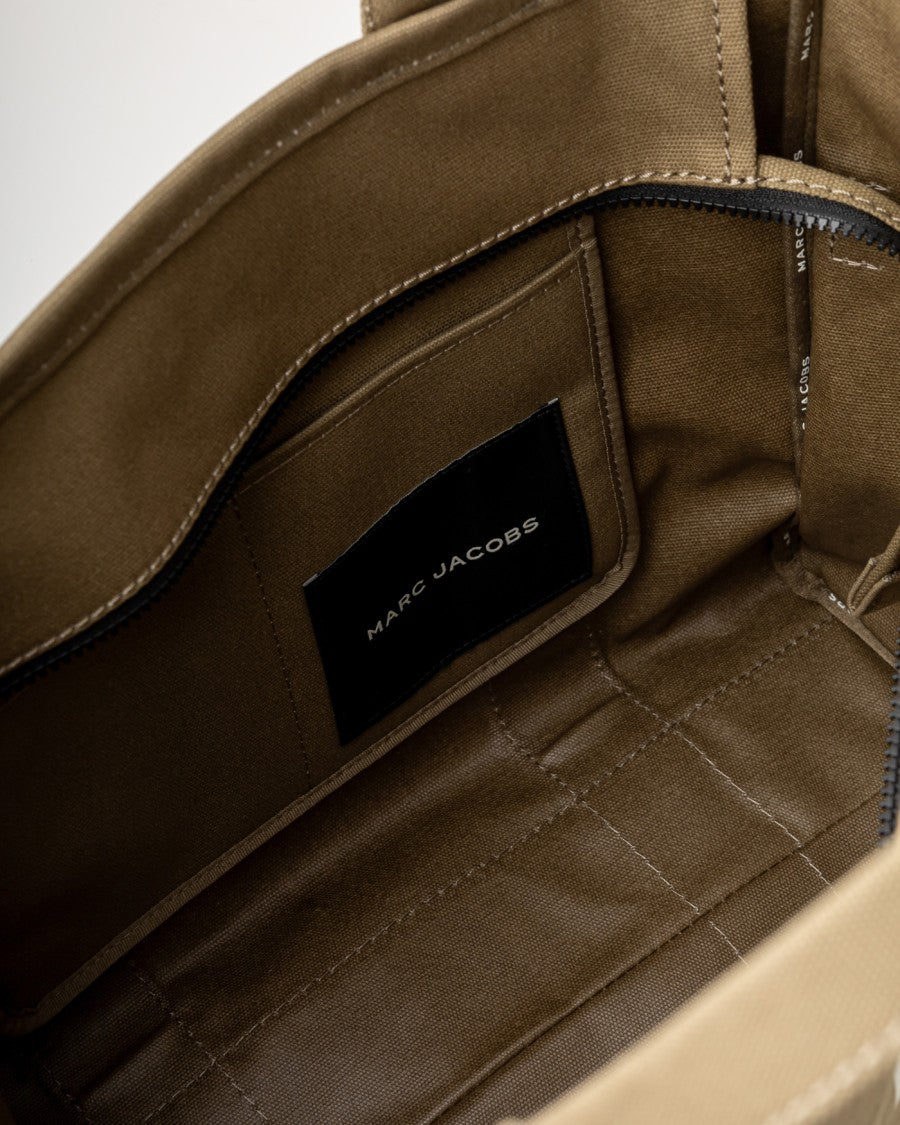 Marc Jacobs Rectangular Canvas Tote Bag With All-Over Logo Print