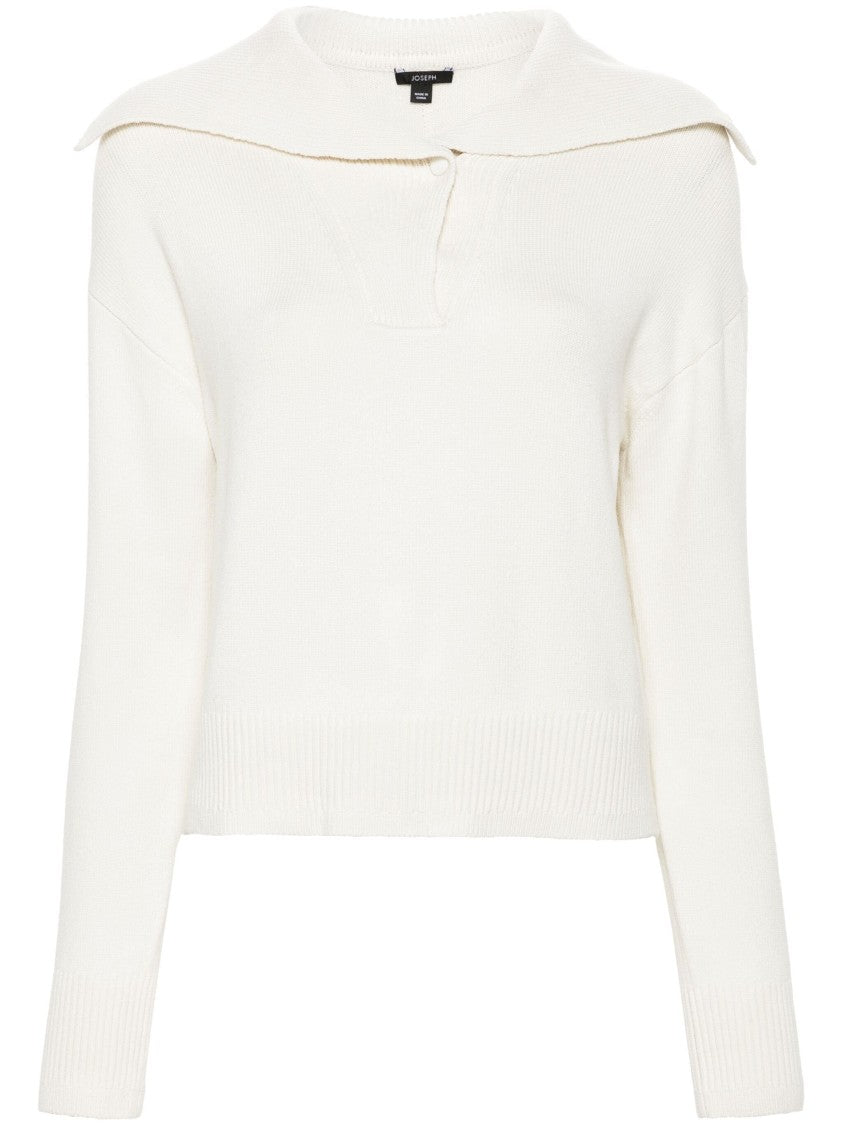 Joseph Silk-Cashmere Polo Shirt With Classic Collar