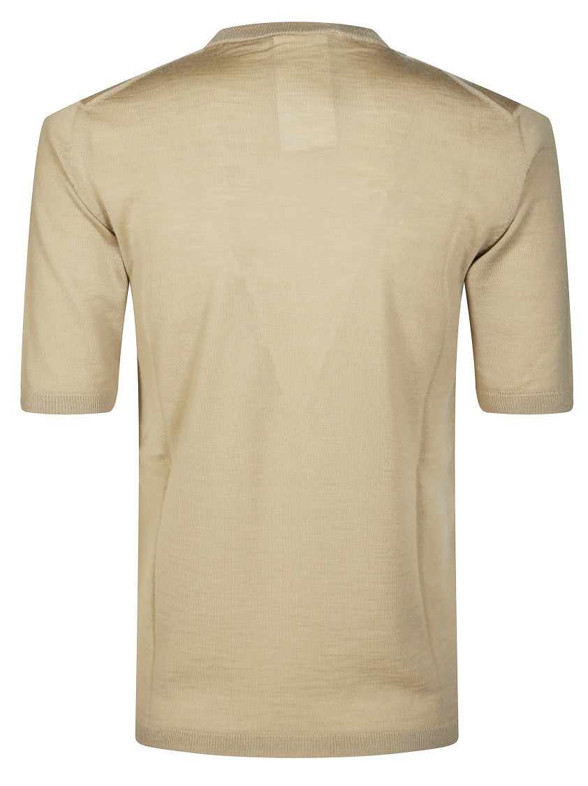 Max Mara Short-Sleeved Crew Neck Knit Top